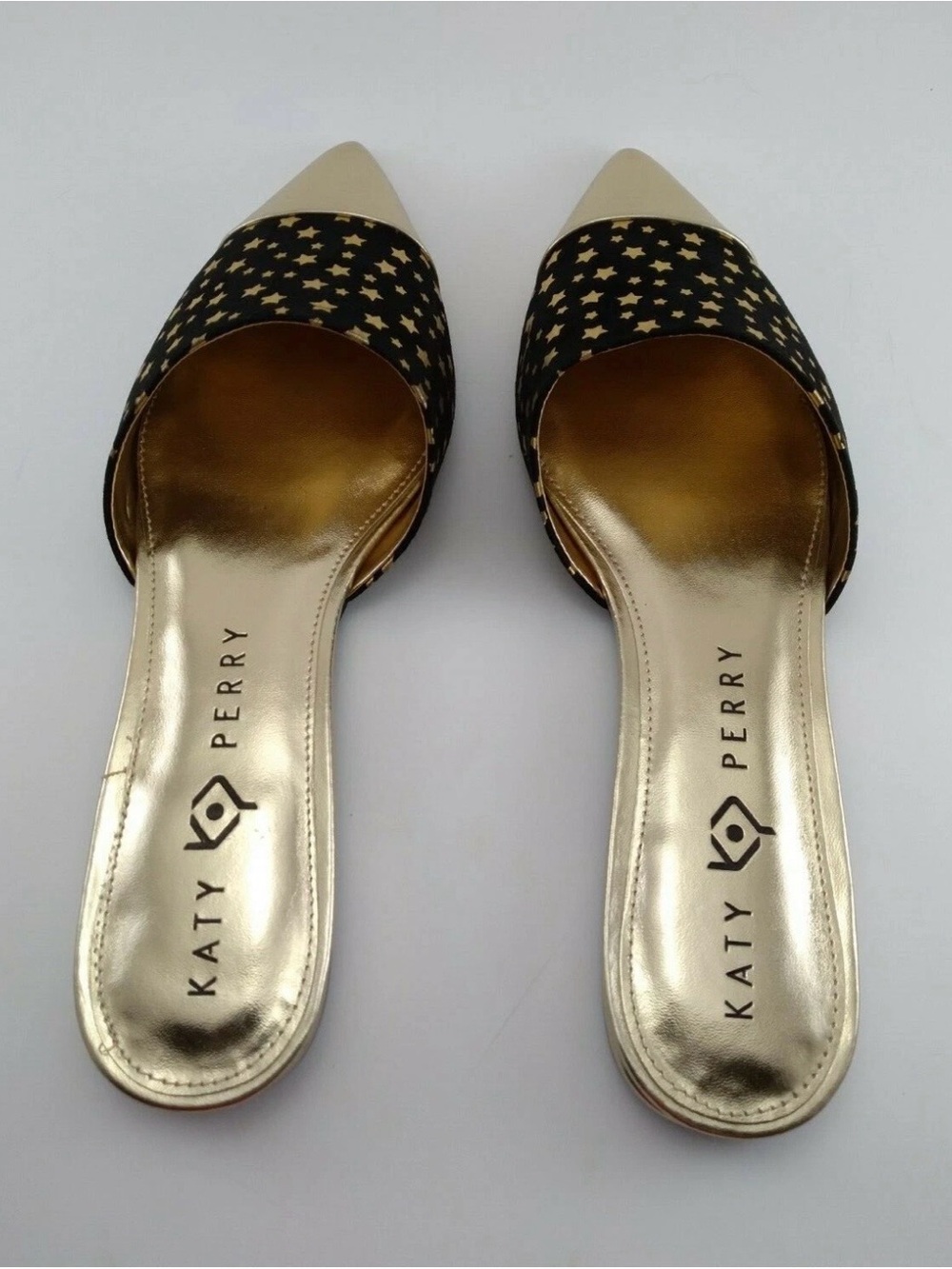 Katy Perry Gold Logo Slide Sandal - Picture 3 of 6